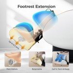 3D Zero Gravity Full Body Massage Chair - Beige Gold