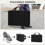 Portable Adjustable Folding Massage Table - Black