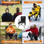 Massage and Heated Camping Chair with Battery Pack