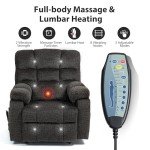 Triple Motor Zero Gravity Recliner with Massage