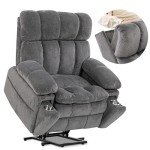 Dual Motor Power Lift Recliner with Massage and Heat