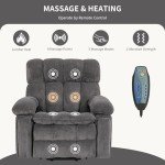 Dual Motor Power Lift Recliner with Massage and Heat