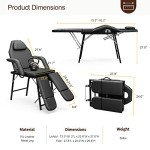 Portable Adjustable Massage Chair with Storage Bag