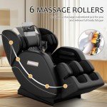 Full Body Massage Chair with Bluetooth & Footstool