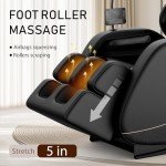 Full Body Massage Chair with Bluetooth & Footstool