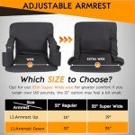 CAMULAND Heated Massage Stadium Seat with Back Support