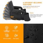 CAMULAND Heated Massage Stadium Seat with Back Support