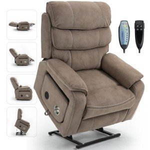 Large Heated Massage Recliner Chair for Elderly