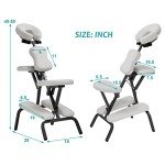 Portable 4-Inch Thick Massage Chair with Face Cradle