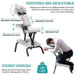 Portable 4-Inch Thick Massage Chair with Face Cradle