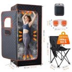 Portable DOWYLIK Steam Sauna with Remote Control