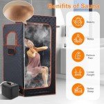 Portable DOWYLIK Steam Sauna with Remote Control