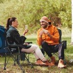 Heated Massage Camping Chair with Battery Power