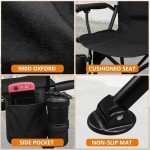 Heated Massage Camping Chair with Battery Power