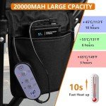 Heated Massage Camping Chair with Battery Power