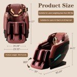 4D Full Body Shiatsu Massage Recliner with Heat