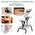 Portable Height Adjustable Massage Chair with Carry Bag