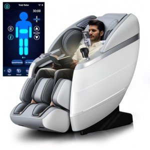 HealthRelife 4D Full Body Massage Chair - Grey