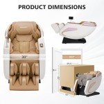 MIUGUYO Full Body Shiatsu Massage Chair - White