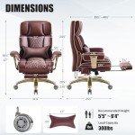 Luxury Ergonomic Office Chair with Massage & Support