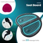 Folding Massage Chair and Walking Stick Combo