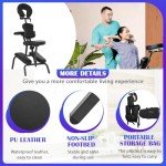 Portable Height Adjustable Massage Chair with Carrying Bag