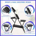 Portable Height Adjustable Massage Chair with Carrying Bag