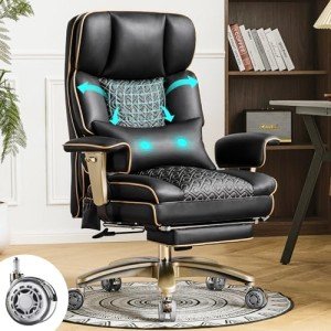 Big and Tall Massage Office Chair with Adjustable Support