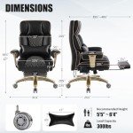 Big and Tall Massage Office Chair with Adjustable Support