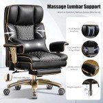 Big and Tall Massage Office Chair with Adjustable Support