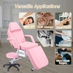 Jaxilyn Adjustable Tattoo Facial Massage Chair - Pink