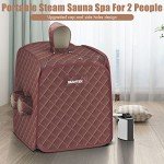 Giantex Portable 2-Person Steam Sauna with Remote