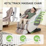 Real Relax 4D Zero Gravity Massage Chair, Brown
