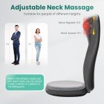 Snailax Shiatsu Back Massager with Heat & Intensity