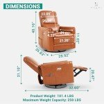 Naomi Home Willa Faux Leather Massage Recliner