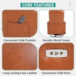 Naomi Home Willa Faux Leather Massage Recliner