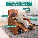 Naomi Home Willa Faux Leather Massage Recliner