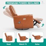 Naomi Home Willa Faux Leather Massage Recliner