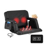 Heated Massage Stadium Seat with Reclining Positions