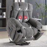 Phoenix Home Power Lift Recliner with Massage & Heat