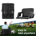 Heated Massage Stadium Seat with Reclining Positions