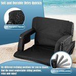 Heated Massage Stadium Seat with Reclining Positions