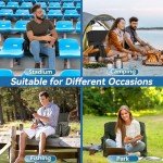 Heated Massage Stadium Seat with Reclining Positions