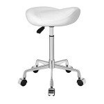 Ergonomic Rolling Saddle Stool with Wheels