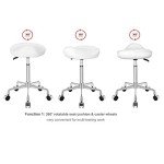 Ergonomic Rolling Saddle Stool with Wheels