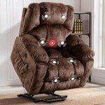 Phoenix Large Electric Lift Recliner with Massage & Heat
