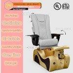 Luxury Massage Pedicure Chair with Stool & Heat