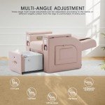 Pink Pedicure Spa Chair with Massage & Foot Bath