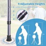 Lightweight Folding Walking Cane with Seat & Massage
