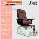 Luxury Wave Pedicure Chair with Massage & Heat